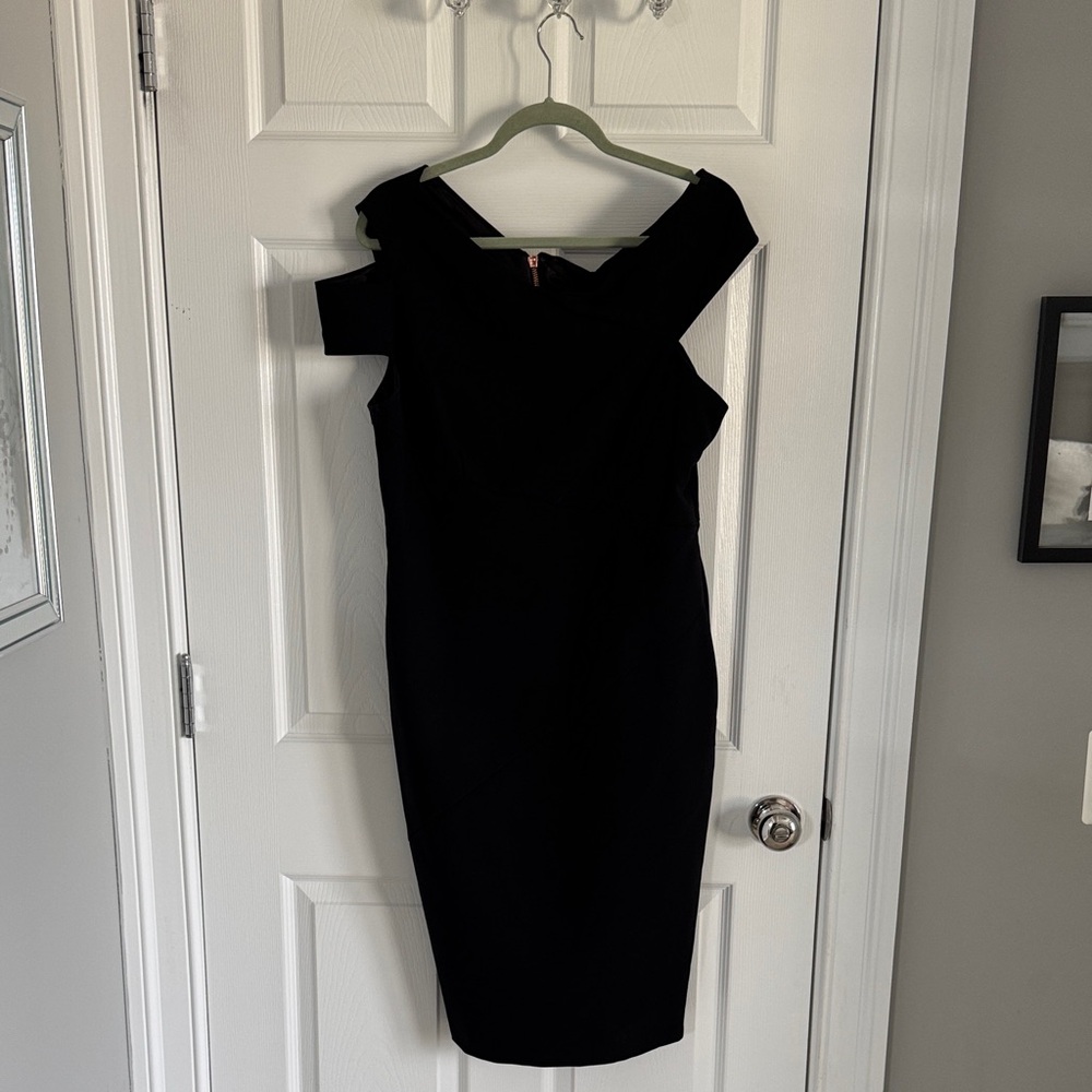 Ted Baker Black One-Shoulder Dress